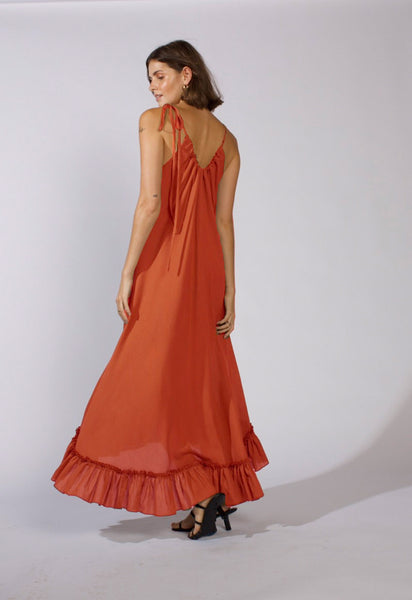 guava bridesmaid dresses Guava Bridesmaid Dress Matte Satin Size Medium