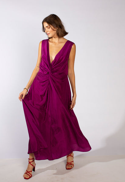 chinese dress ladies Rent Saylor Gillian Red Wine Sequin Maxi Dress main image 0