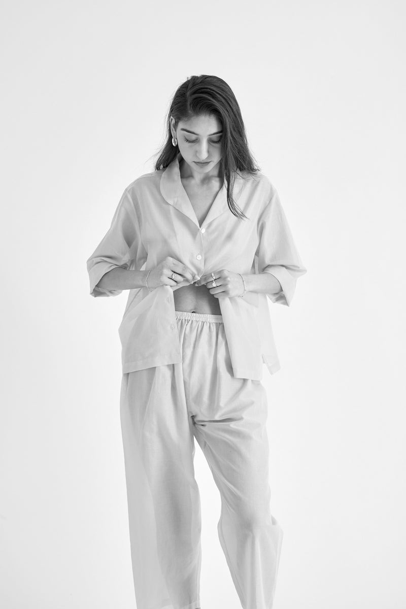 Alice Town Pajamas in Embroidered Cotton