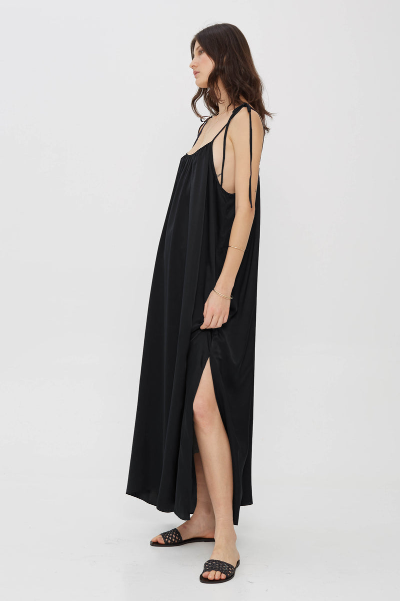 Amelia Slip Dress in Soft-Washed Silk