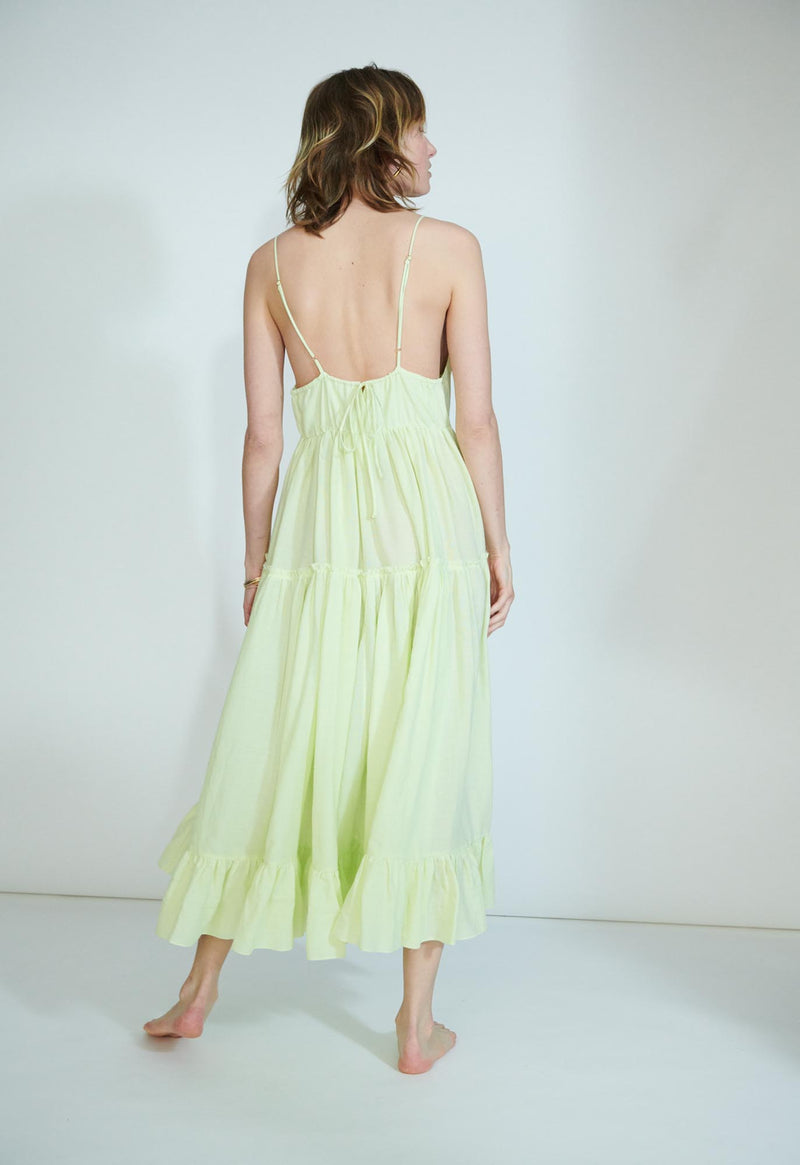 Cariño Sundress in Limelight