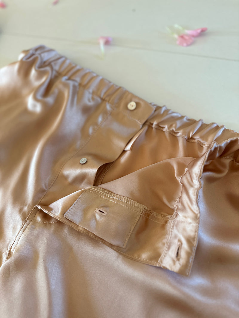 Silk Charmeuse Boxer & Bloomer Set