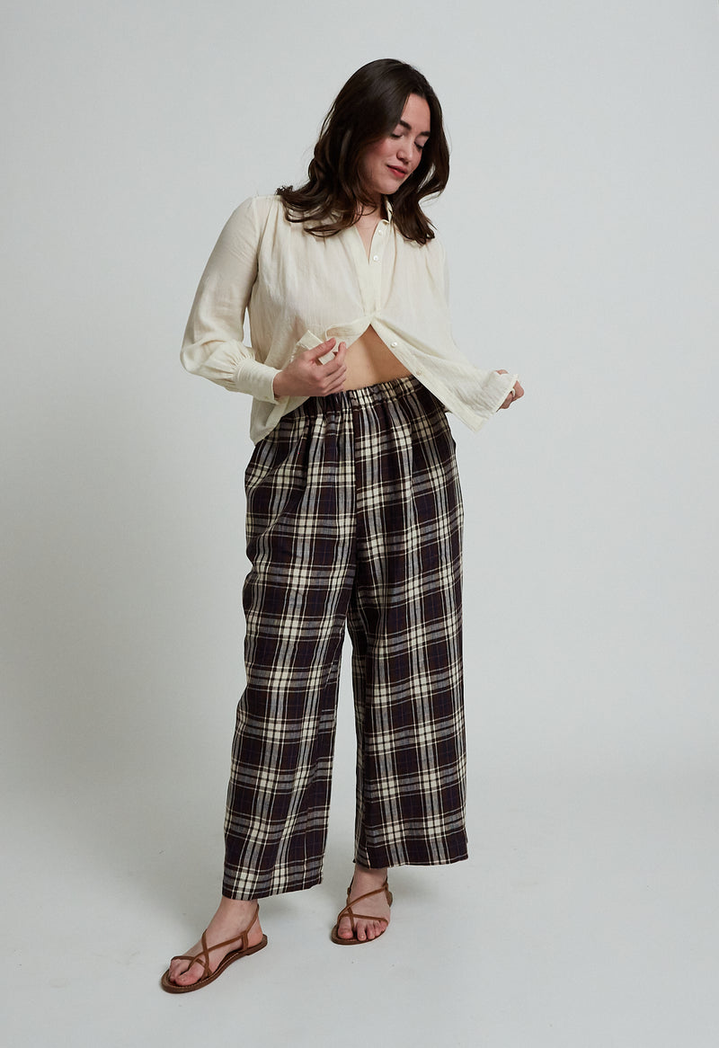 Tuxedo Tap Pant in Linen