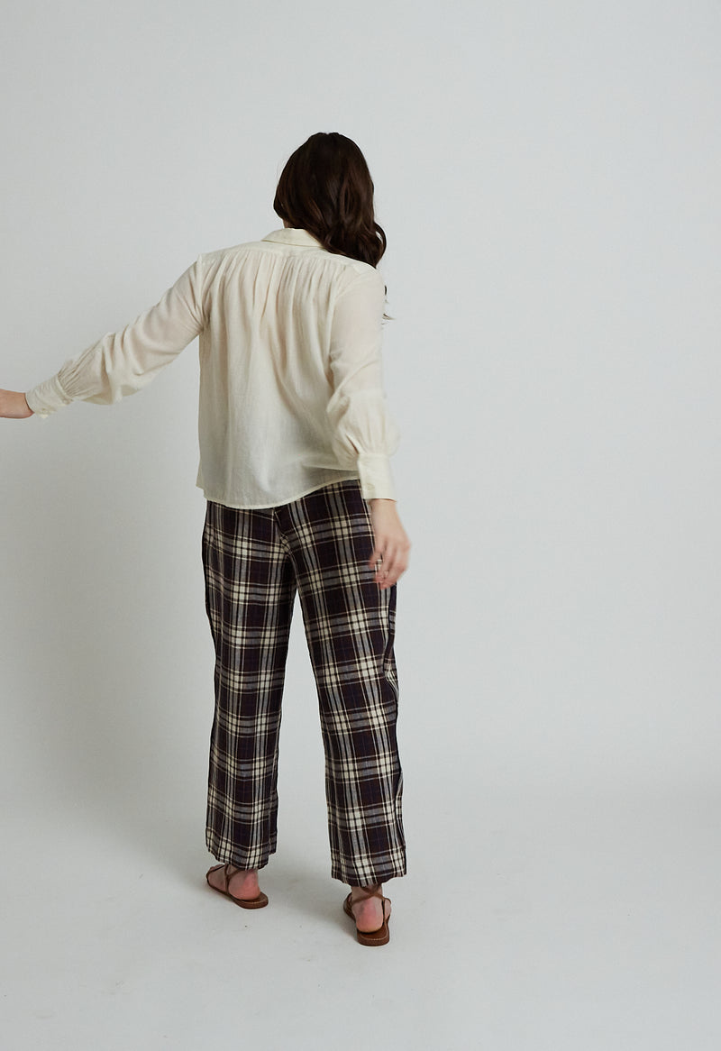 Tuxedo Tap Pant in Linen