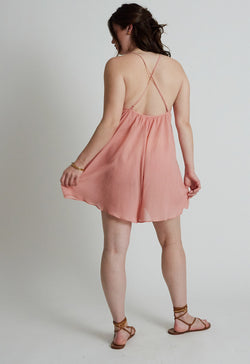 Eris Romper in Rose