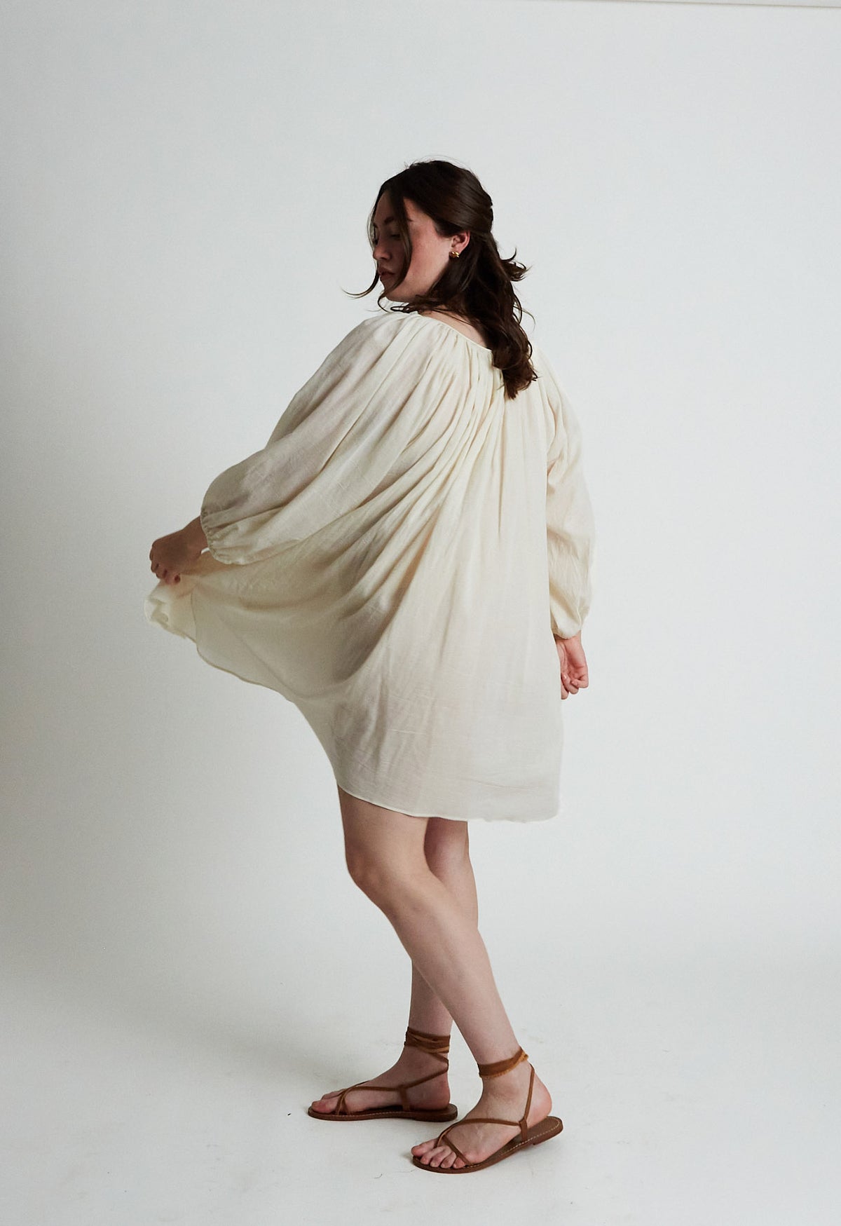 Peasant Tunic in Natural – Loup Charmant
