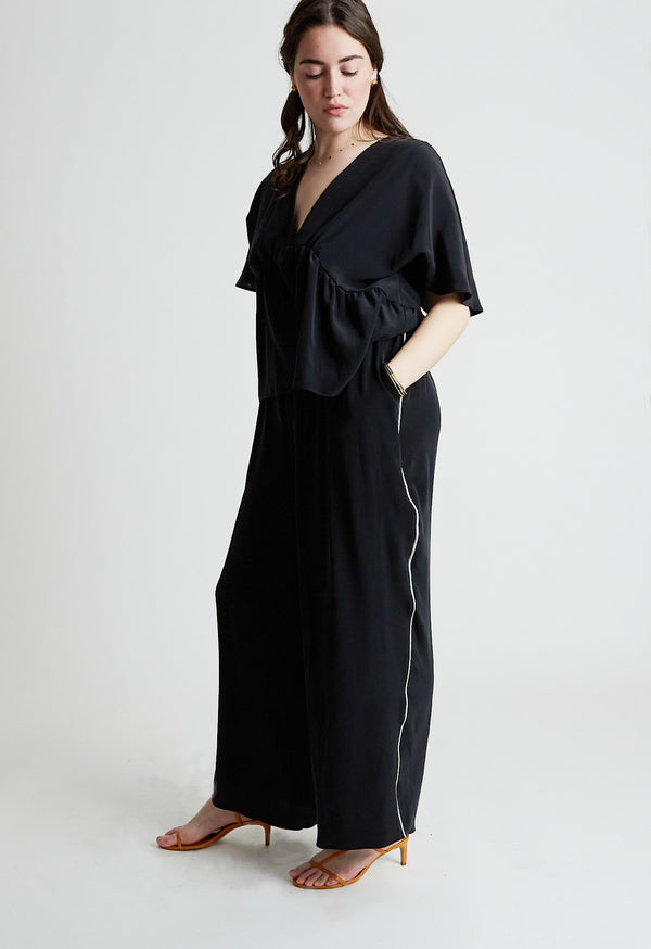 Tuxedo Tap Pant in Silk Crepe