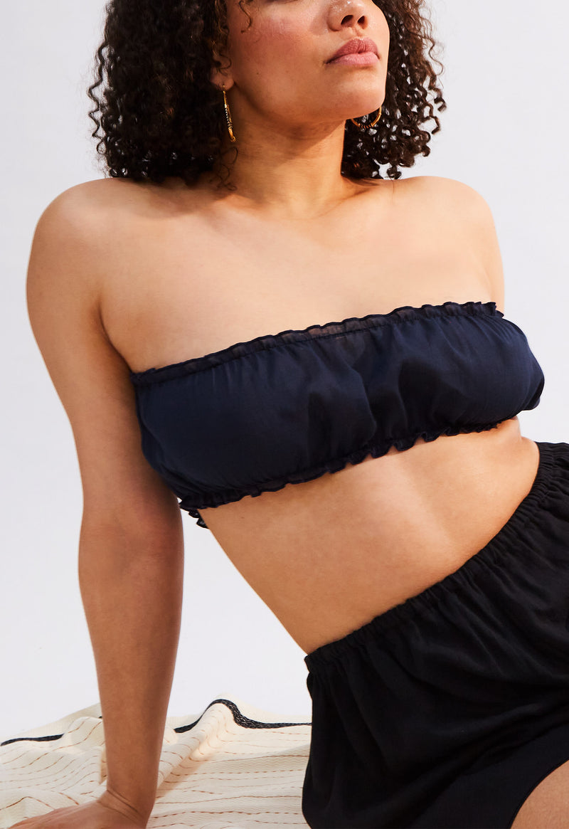 Bloom Bandeau in Midnight