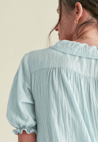 Lilo Blouse in Azul – Loup Charmant