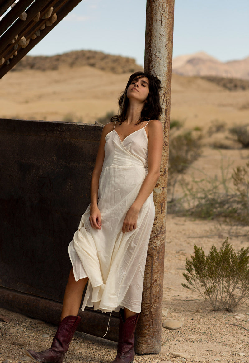 Ballet Wrap Dress Natural / XL