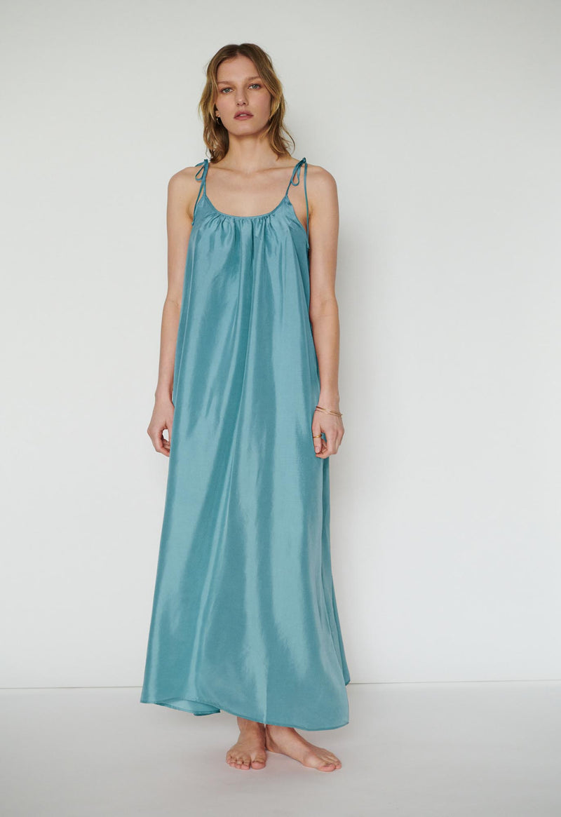 Amelia Slip Dress in Ocean