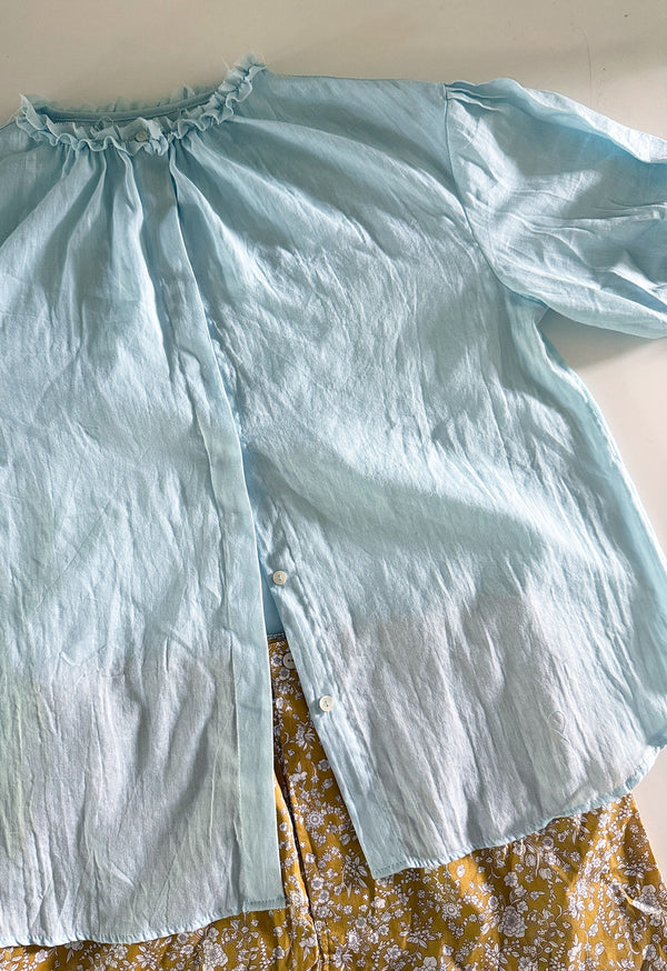 Pico Blouse in Sky