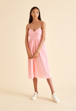 Avalon Dress in Posy Pink