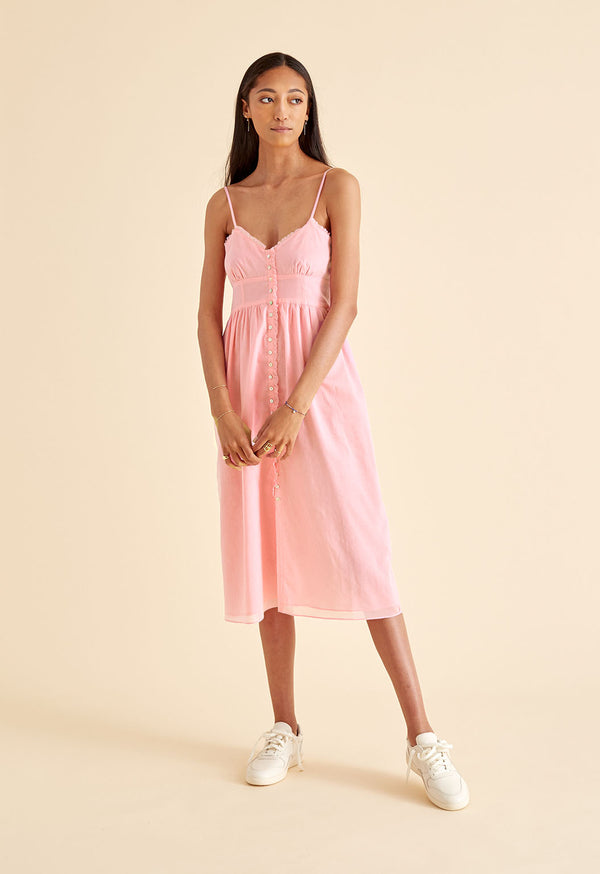 Avalon Dress in Posy Pink
