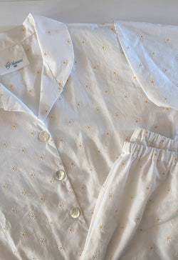 Alice Town Pajamas in Embroidered Cotton