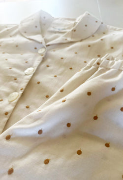 Alice Town Pajamas in Embroidered Dot