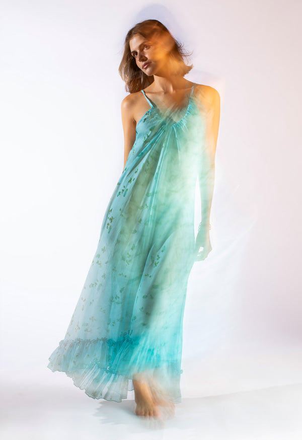 Anemone Dress in Blue Rose