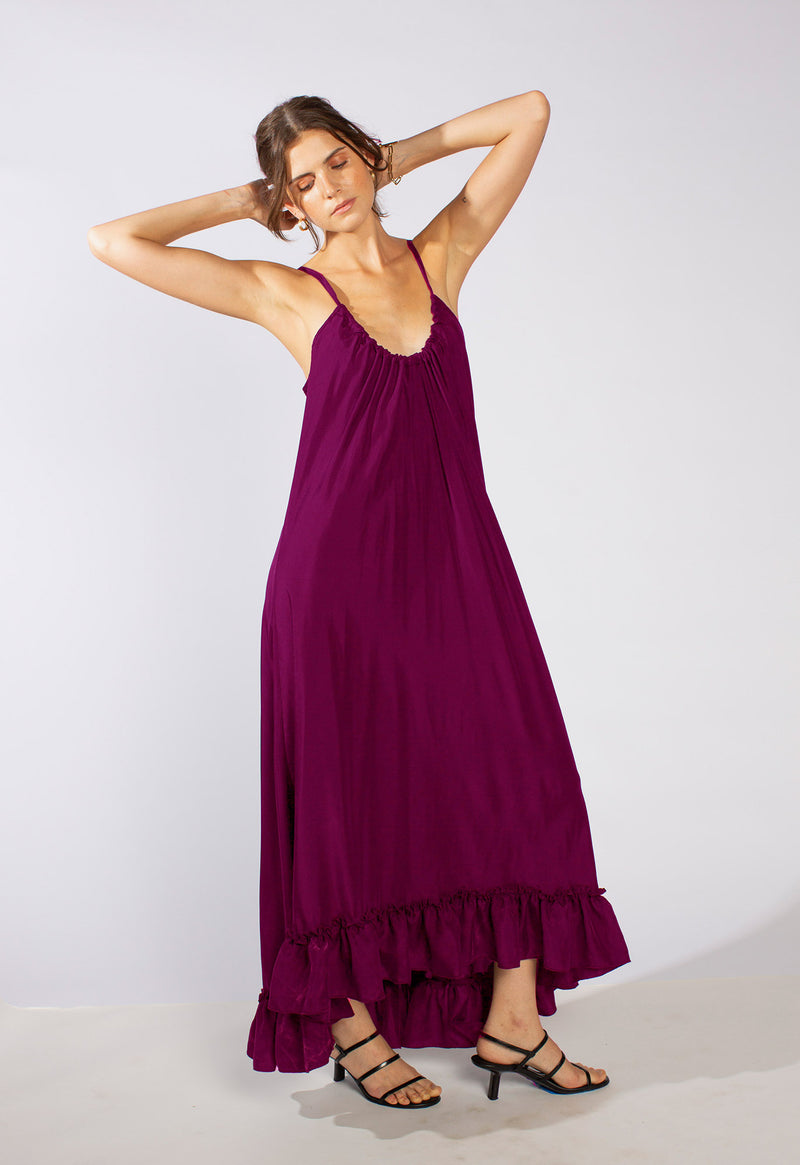 Anemone Dress in Soft-Washed Silk