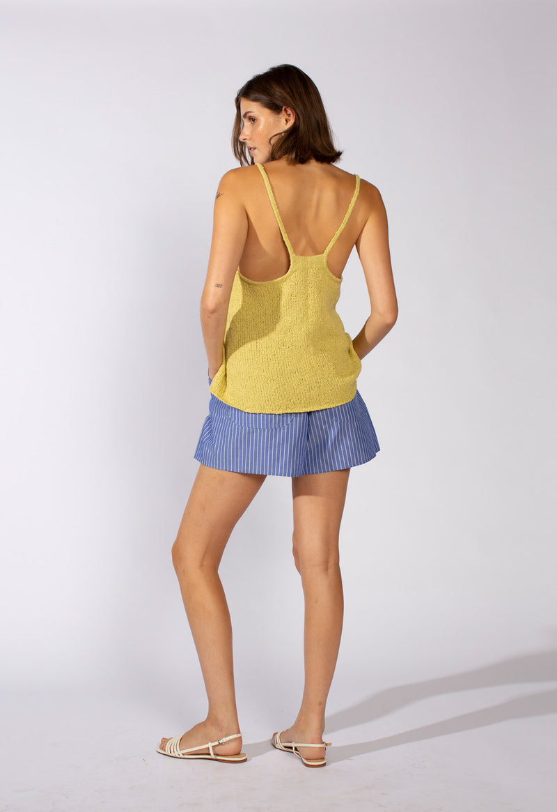 Scoop Tank in Cotton Knit