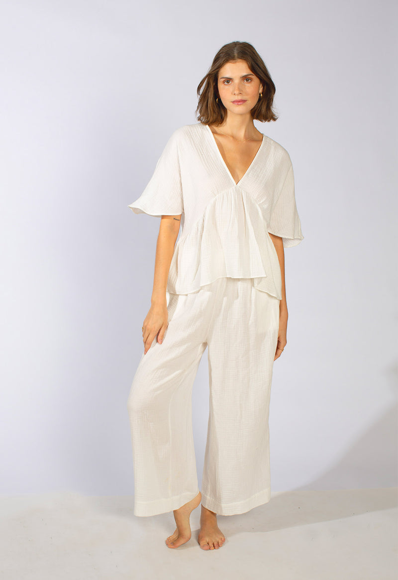 Mala Top in Gauze