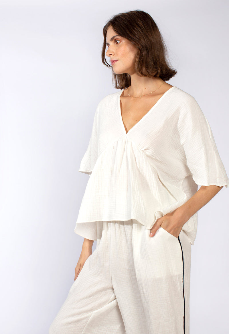 Mala Top in Gauze