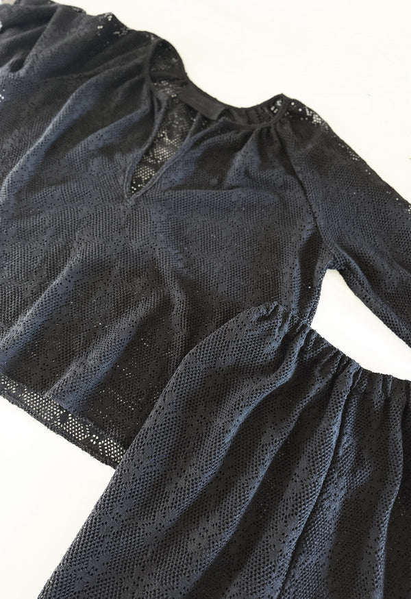 Peasant Top in Cotton Lace
