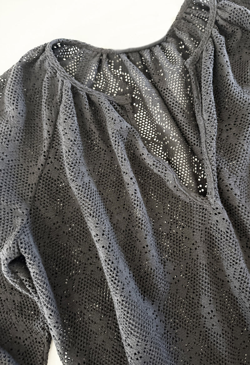 Peasant Top in Cotton Lace