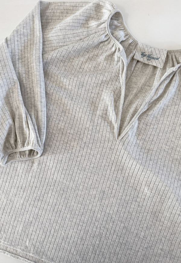 Peasant Top in Cotton Jersey