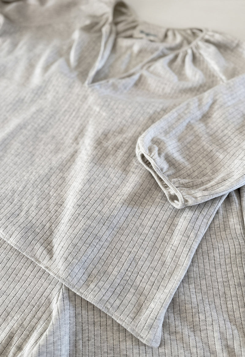 Peasant Top in Cotton Jersey