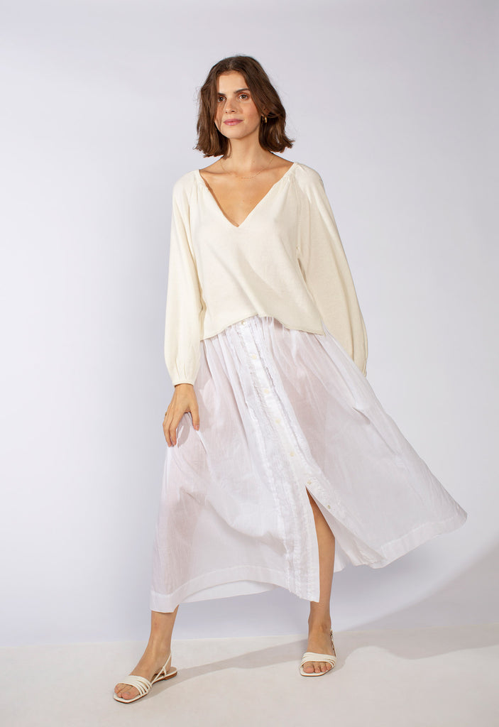 Sonia Skirt in White – Loup Charmant