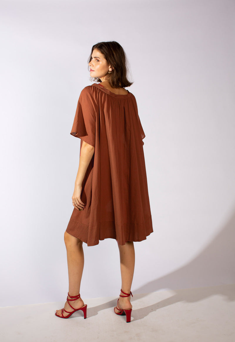 Tia Dress in Amber