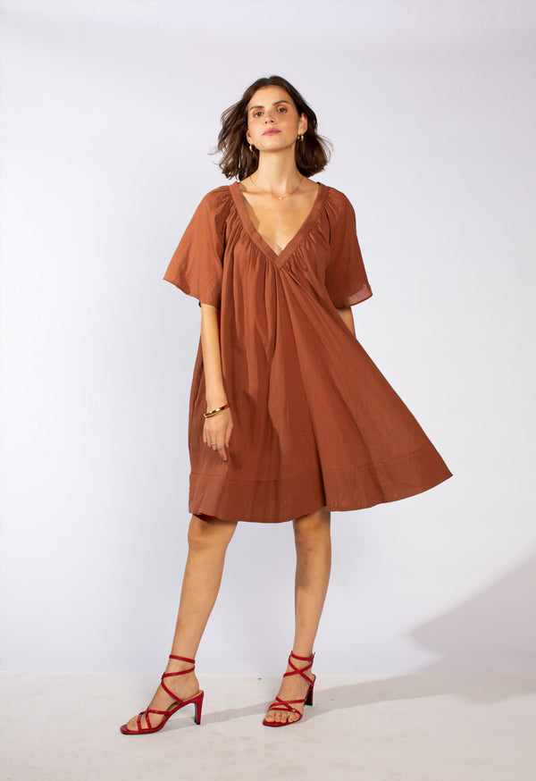 Tia Dress in Amber