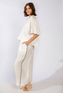 Tuxedo Tap Pant in Gauze