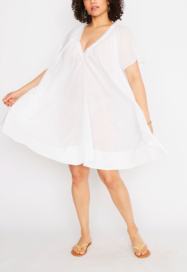 Tia Dress in White