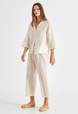 Alice Town Pajamas in Natural