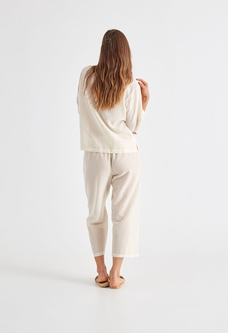 Alice Town Pajamas in Natural