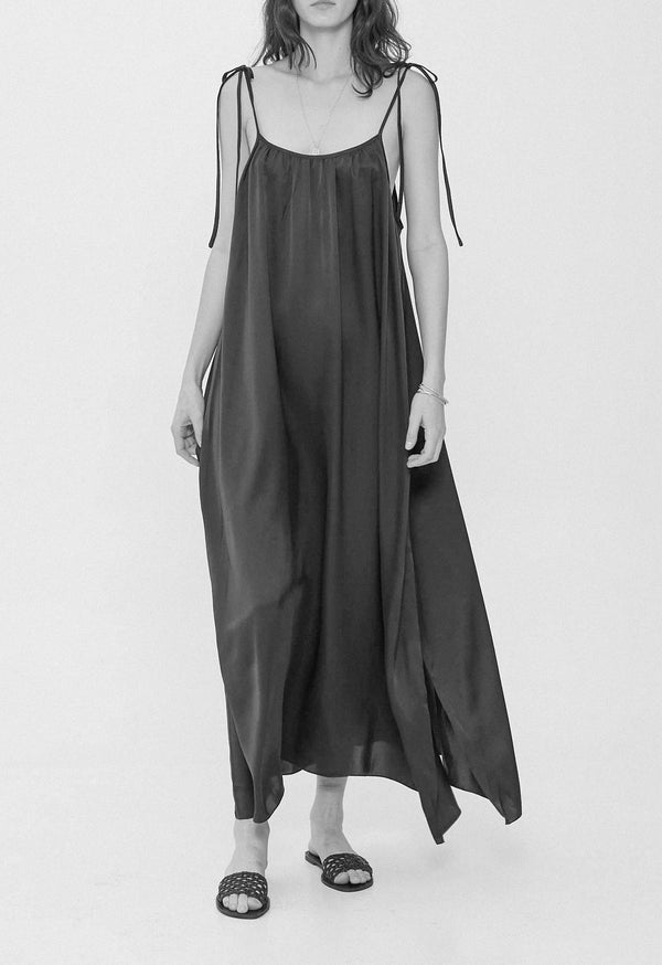 Amelia Slip Dress in Mistral Blue