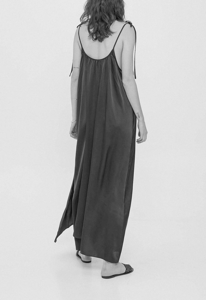 Amelia Slip Dress in Mistral Blue