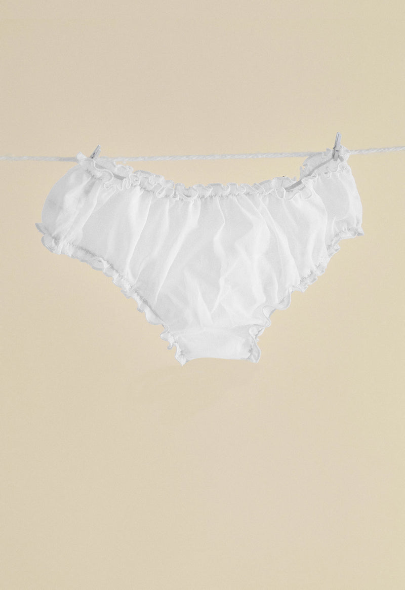 Naturally Dyed Organic Cotton Frilly Knicker