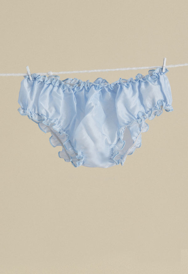 Signature Silk Bloomers in Pale Blue