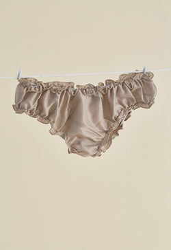 Signature Bloomers in Taupe Silk