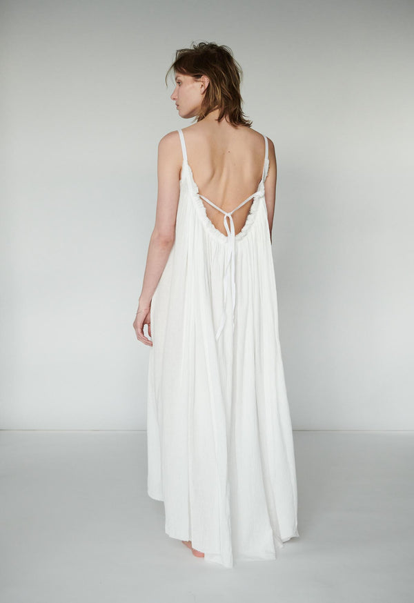 Gather Maxi Dress in Turkish Gauze