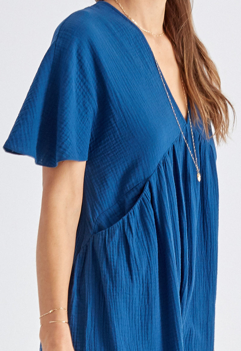 Riva Kaftan in Indigo